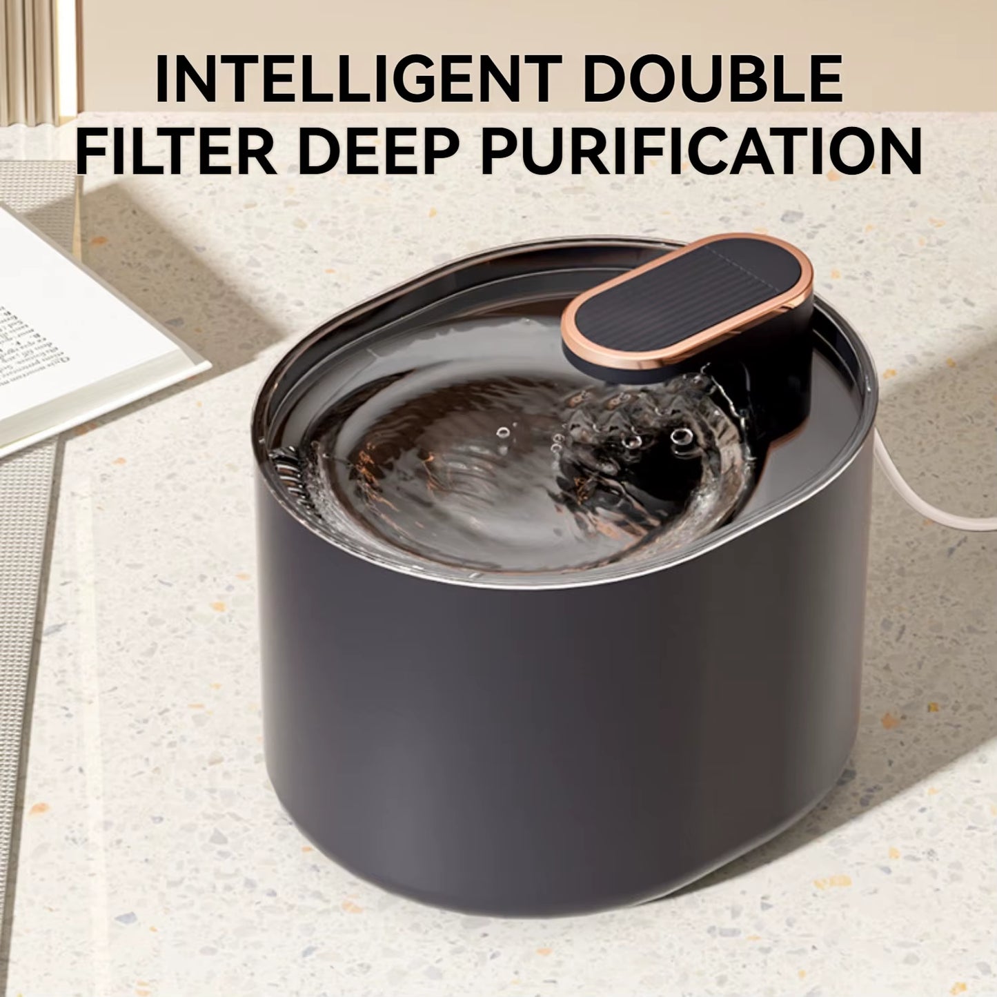 3L Pet Fountain, Automatic Cat Water Fountain Dog Water Dispenser for Cats, Dogs, Multiple Pets,Deliver Clean Water to Your Pets